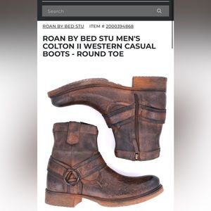 Roan by Bed Stu Colten II Mens Boot NWOB